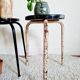 Duo de tabourets métal et assise formica