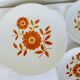6 dessert plates & 1 pie dish from the 70s