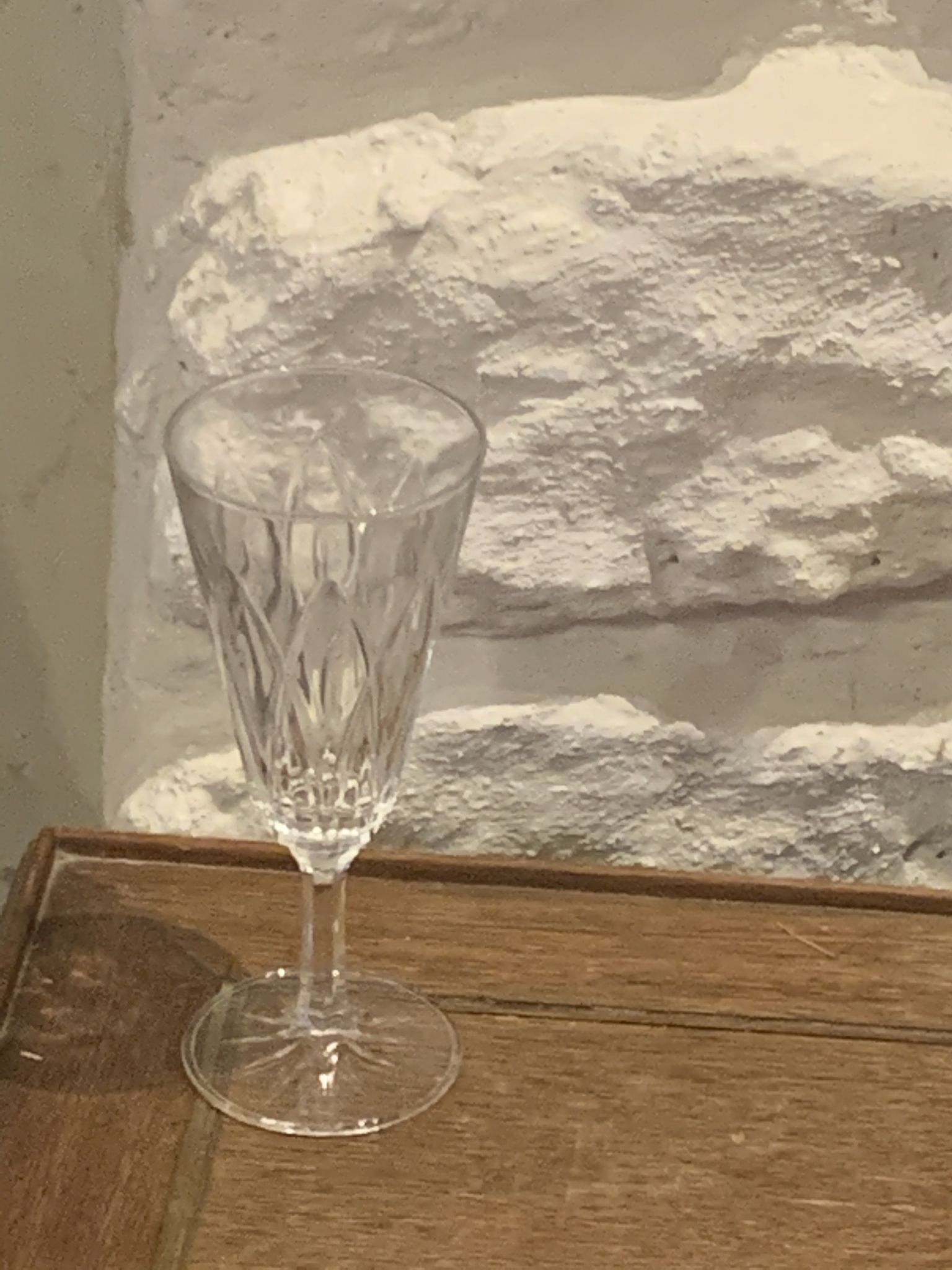 6 vintage champagne flutes patterned leaves or petals