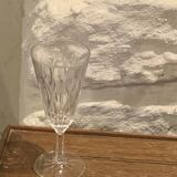 6 vintage champagne flutes patterned leaves or petals