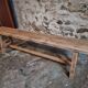 Vintage oak bench, French, 1960s