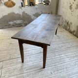 1950s oak farmhouse table with spindle legs