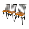 Series of 3 Fanett chairs by Tapiovaara