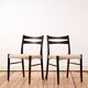 Pair of Scandinavian chairs in Rio rosewood.