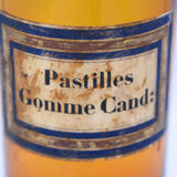 Pharmacy/apothecary old amber glass pot