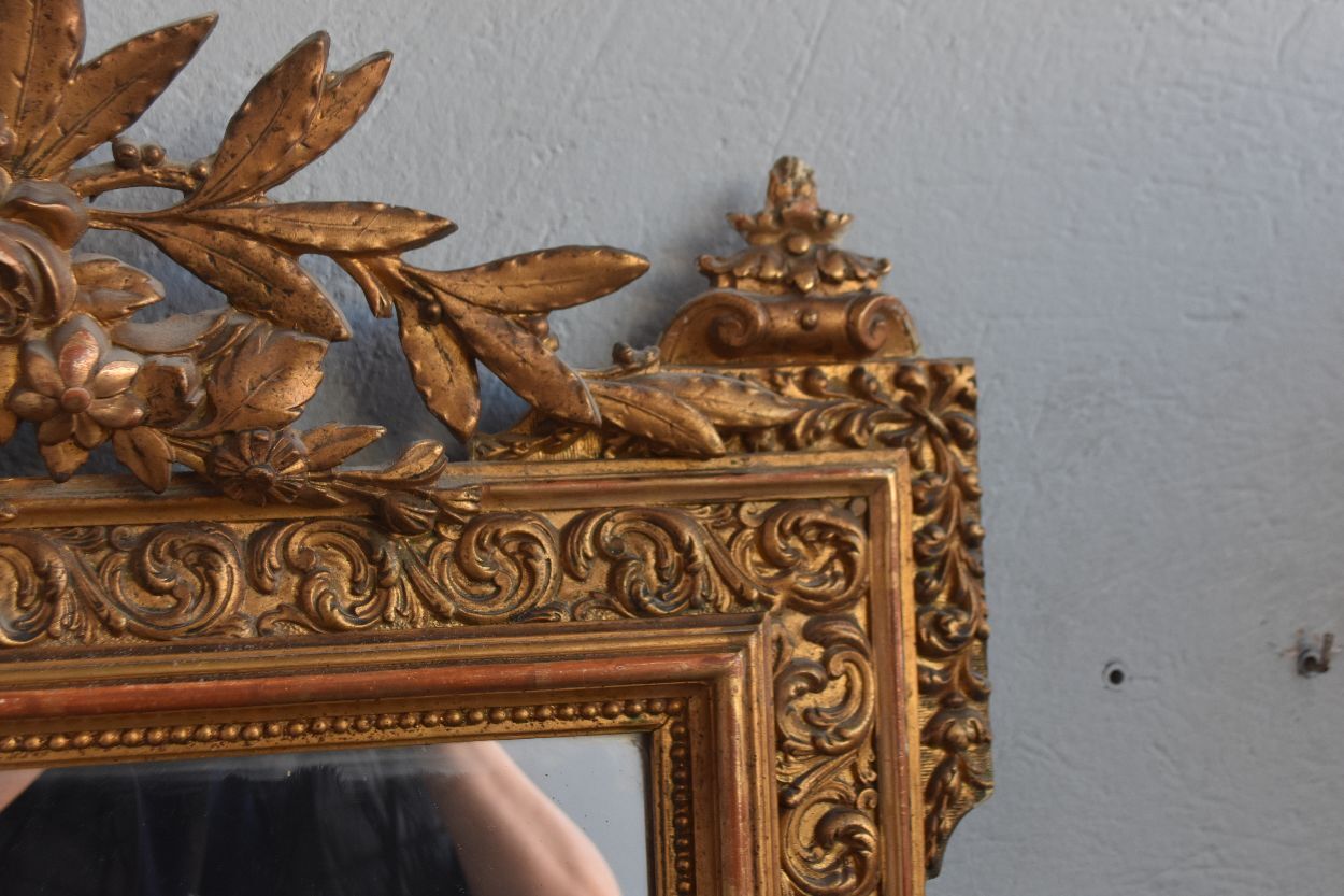 Mirror in wood and stucco gilded Louis XVI period XIXth