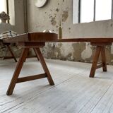 Pair of bench early 1900 oak