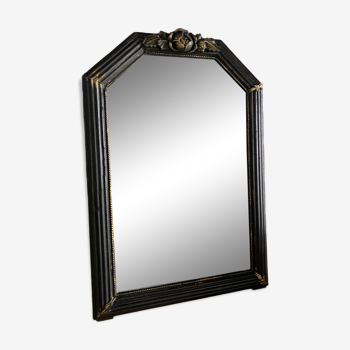 Miroir ancien vintage moulures rosaces