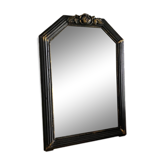 Miroir ancien vintage moulures rosaces