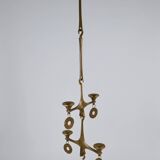 Grand Chandelier Suspended Candelabrum Brutalist Michael Harjes, 1970s