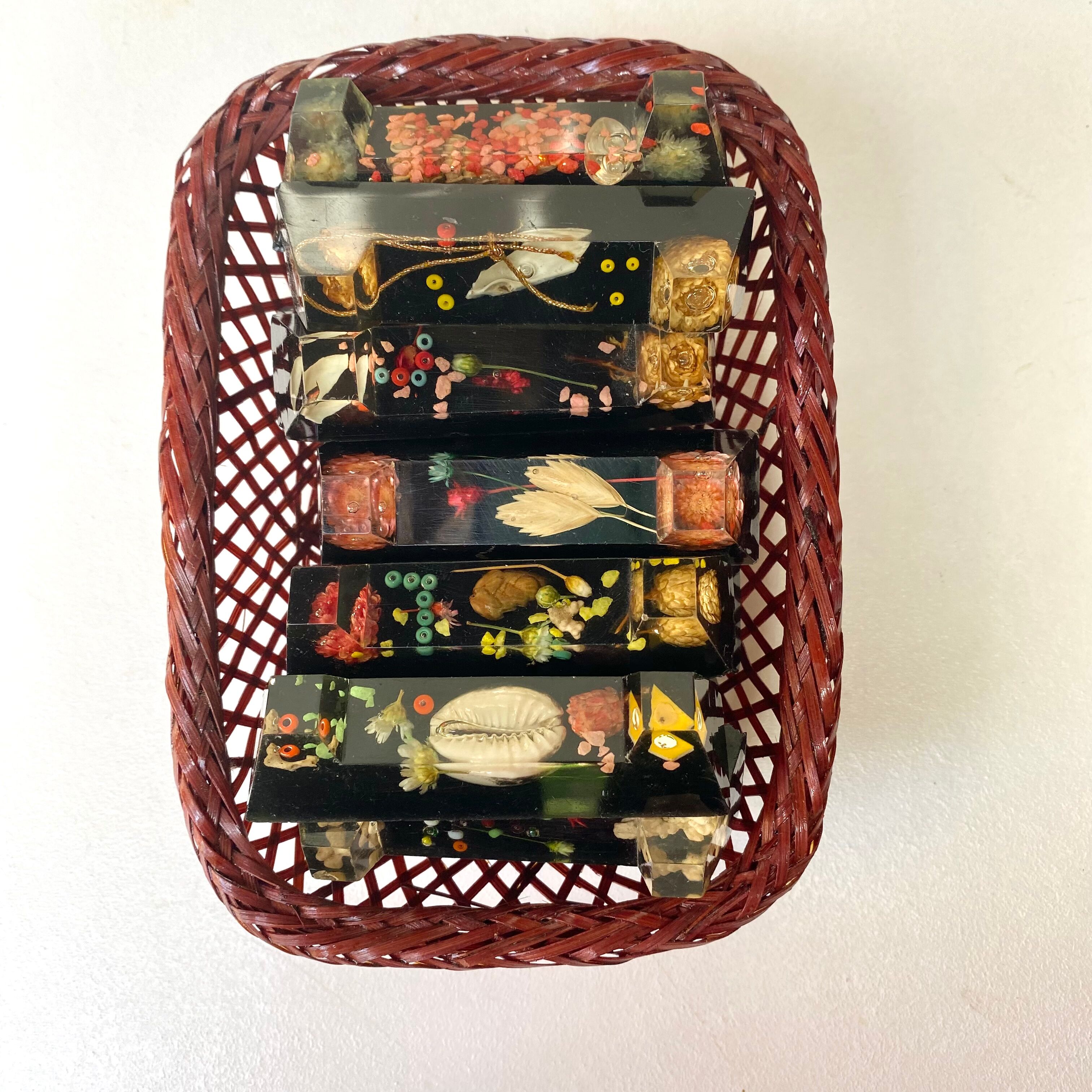 Vintage resin knife doors