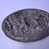 Sculpture / bas relief in patinated stucco - Jesus Prechant.
