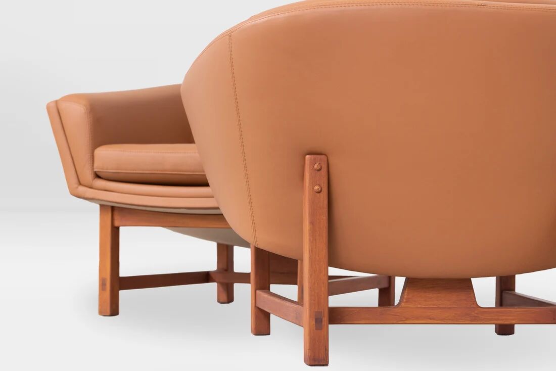 Pair of Corona lounge chairs by Lennart Bender, 1970