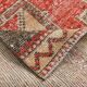 3x10 Red Brown Tribal Pattern Vintage Runner Rug, 78x305Cm