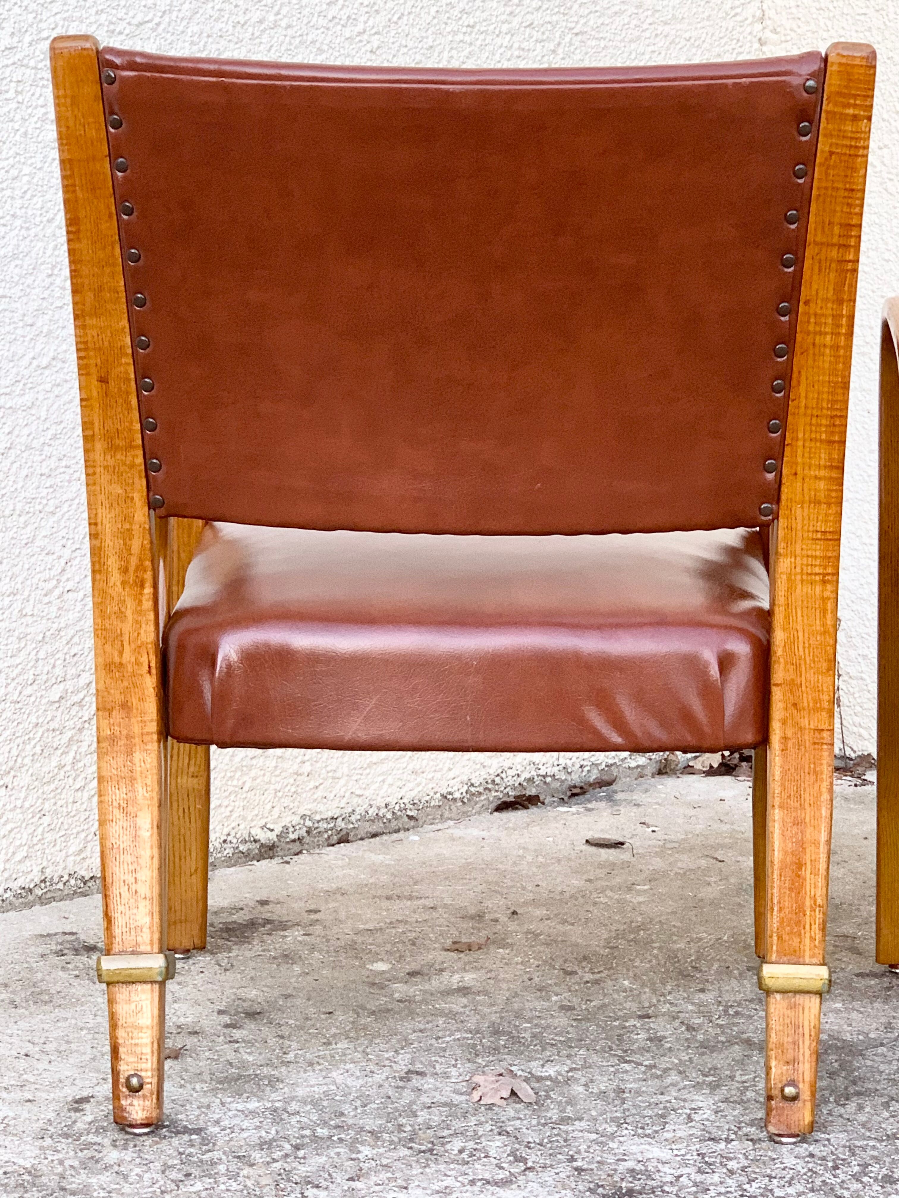 Bridge Bow Wood Armchairs 1950