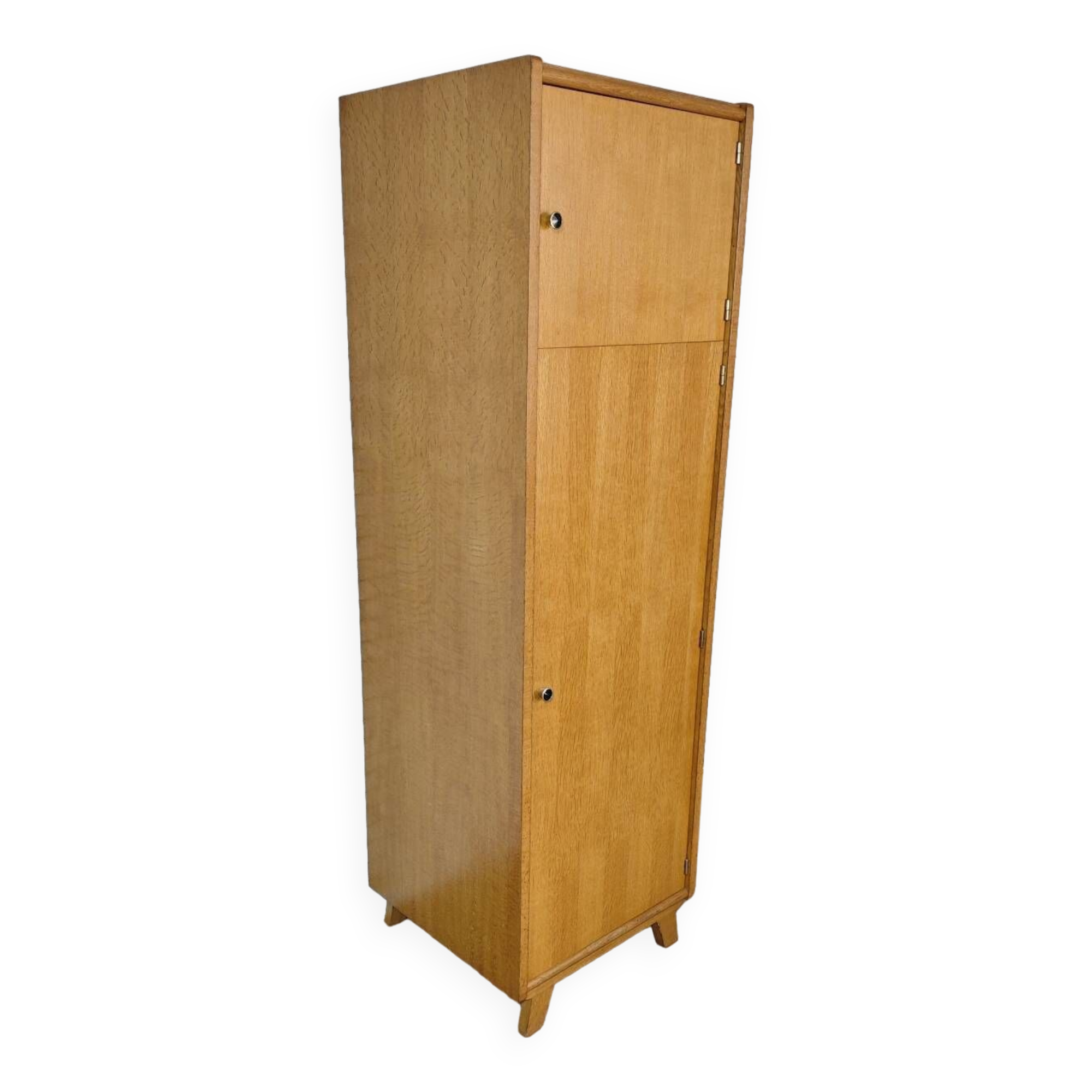 Vintage oak veneered wardrobe 1960