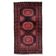 Antique hand-knotted Afghan Baluch rug 116cm x 210cm - red & brown (1C1195)