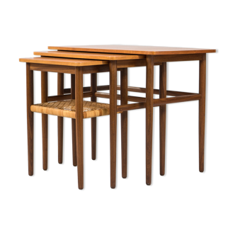 Ensemble de 3 tables par Johannes Andersen pour Silkeborg, années 1960, Danemark