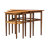 Set of 3 nest tables by Johannes Andersen for Silkeborg, 1960s, Denmark