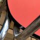 Pair of red Formica chairs Roc 1960