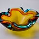 Multicolored Sommerso ashtray by seguso, murano glass, Italy, 1970