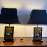 Pair of Le Dauphin pagoda lamps