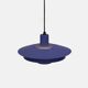 Blue coloured top design lamp by Jeka Metaltryk - Model Viola type 3013-P -