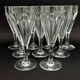 Baccarat, set of 9 champagne flutes model Duchesse de Dino