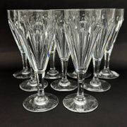 Baccarat, set of 9 champagne flutes model Duchesse de Dino