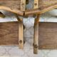 Ancient Baoulé African chairs in carved wood, Wabi-Sabi.