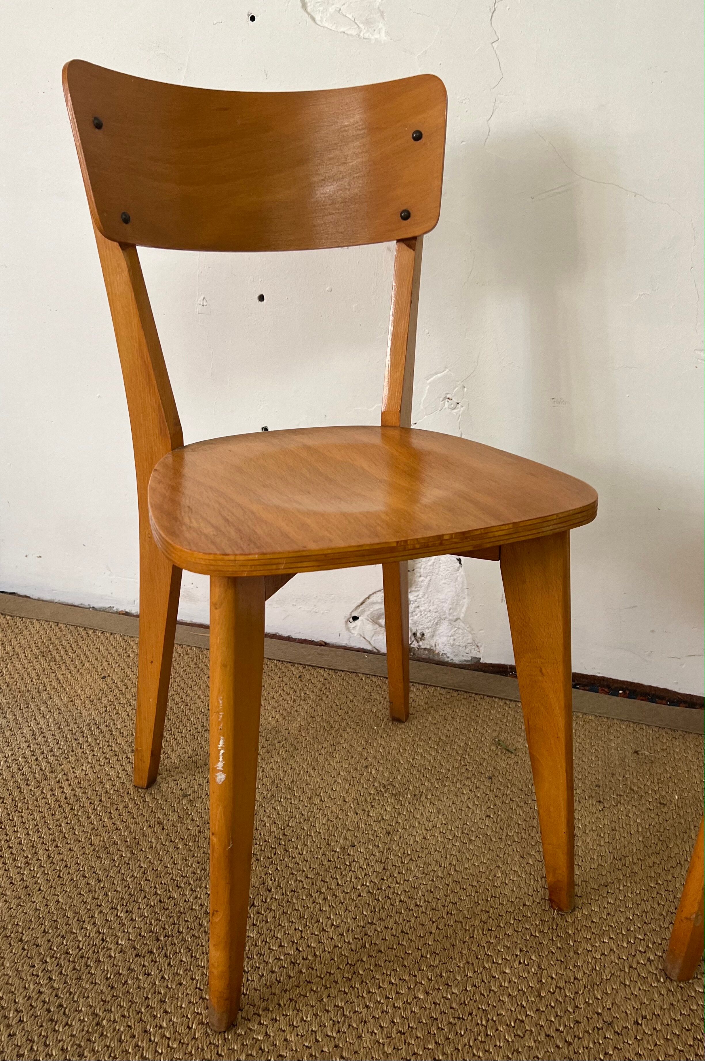 Pair of wooden chairs