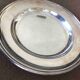 Art Deco silver metal presentation plate