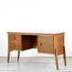Midcentury Teak Petite Desk / Dresser By Meredew. Vintage Modern Danish Sca