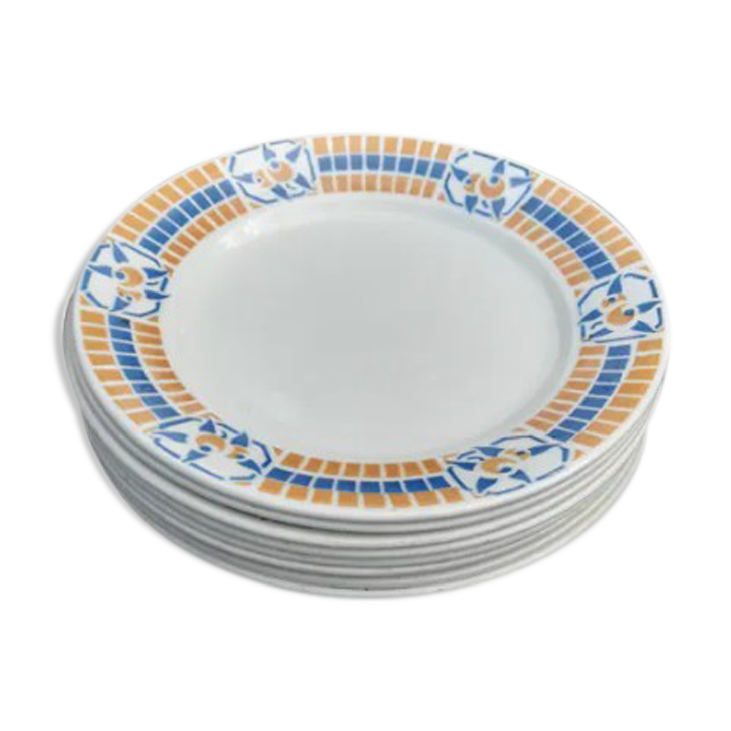 8 dessert plates Badonviller Pontivy