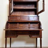 Louis XVI period cylinder desk in solid Cuban mahogany circa 1760