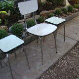 Set chair stools formica vintage 60