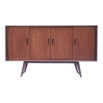 Vintage Danish Scandinavian high sideboard