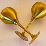 Pair of vintage brass tumblers