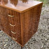 Dresser 4 drawers in varnished veneer