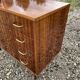 Commode 4 tiroirs en en placage vernis