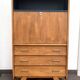 Vintage secretary desk with compass legs