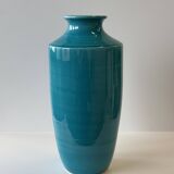 Turquoise blue vase H25.5