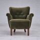 1970s, Danish design, lounge chair, original condition, furniture velour.