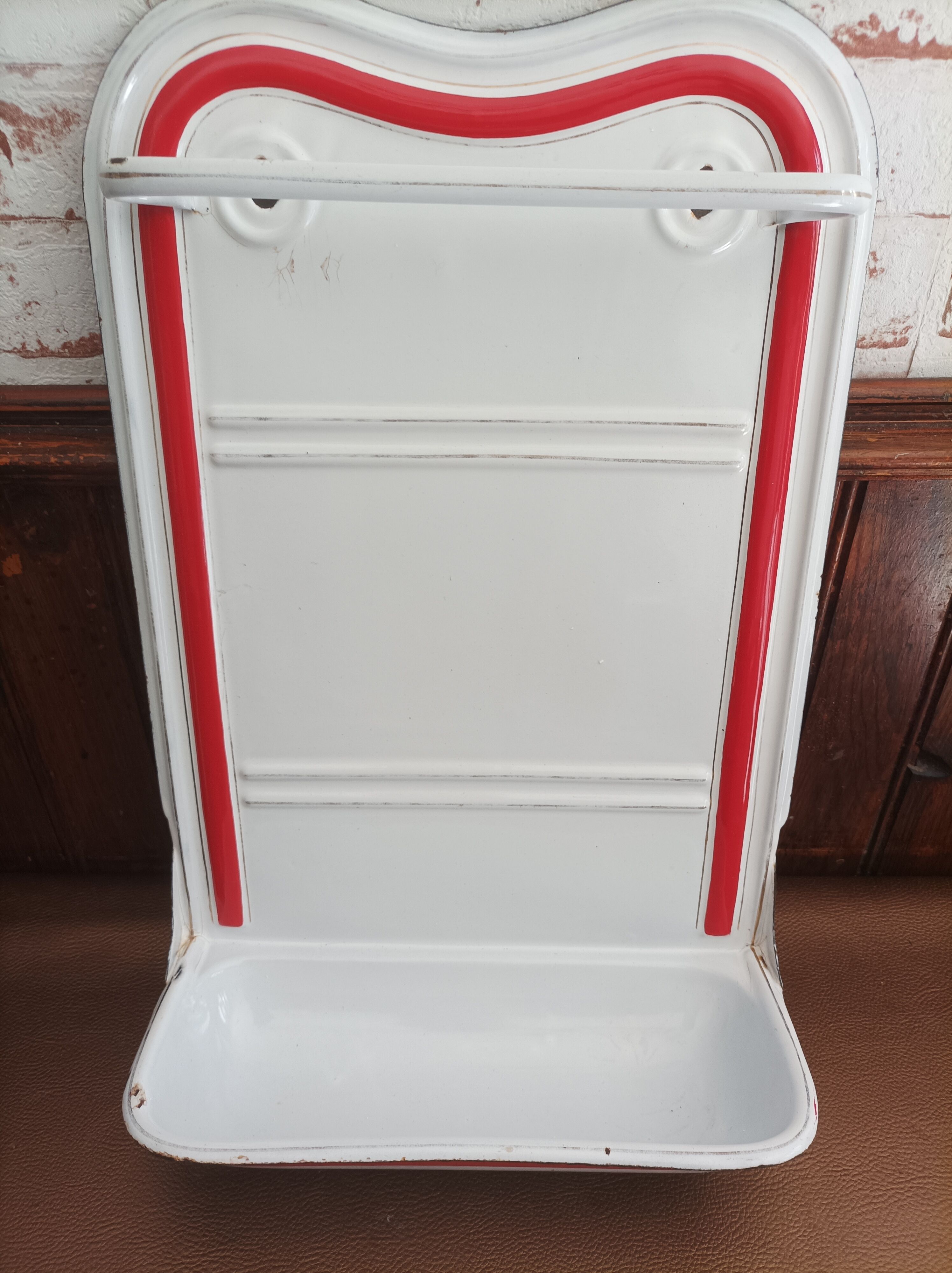 Porte ustensiles de cuisine tôle émaillée bleu