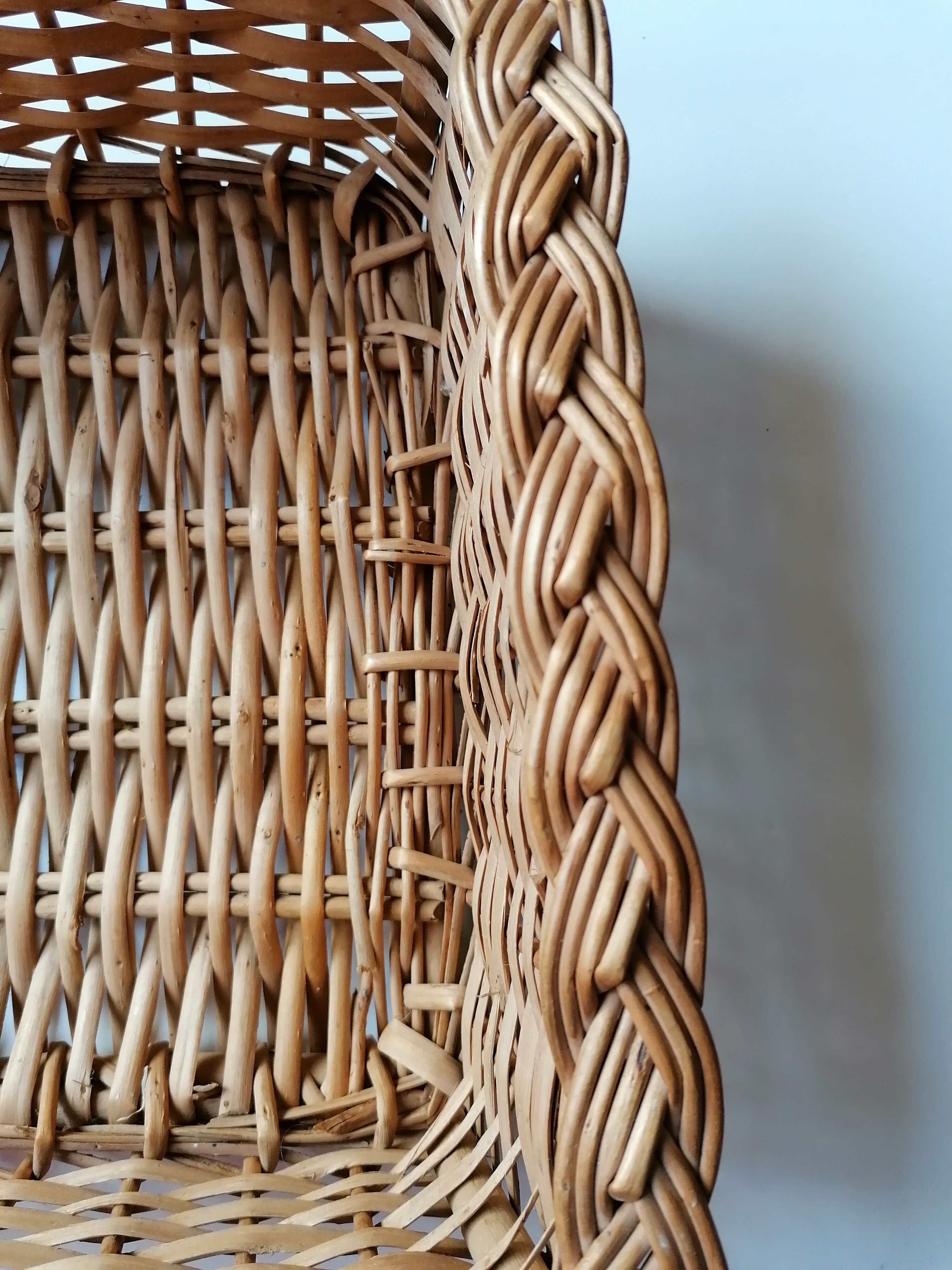 Picking rattan basket