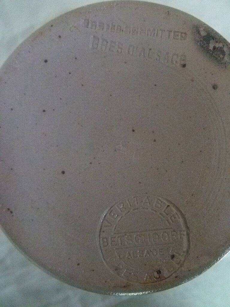 Alsace stoneware jug Roger Schmitter Betschdorf