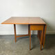 Schreiber Mid-Century Modern vintage teak drop-leaf dining table, 1960s