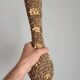 Vintage French shell vase 1960s brutalist coastal decor