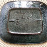 Ceramic dish with fish decoration, Notre Dame du Bec Abbey, 1960s