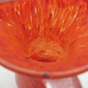 Blown glass vase.